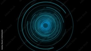 Future concept virtual touch user interface HUD with hologram . Interactive screen