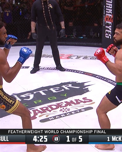 One of the biggest fights in Bellator history. AJ McKee's first shot at Gold in the $1 Million Featherweight Grand Prix Finals against Patricio Pitbull!! What a fight #MMA #Submission #HeadKick #AJMcKee #PatricioPitbull | Bellator MMA
