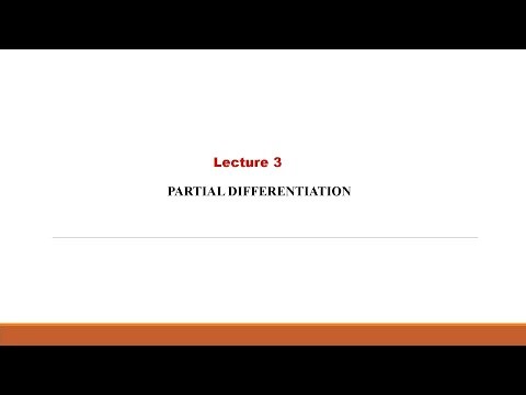 Partial Differentiation Lecture-03 // Mathematics