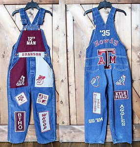 Texas A&M Yell Leader Denim Overalls – Aggie Pride - Etsy