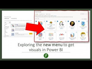 Exploring the new Power BI visuals menu