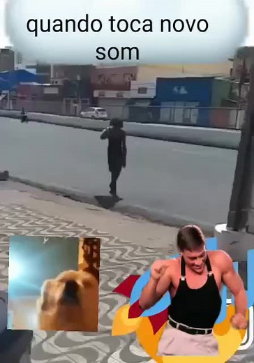 Person Dancing with Dog in Urban Setting