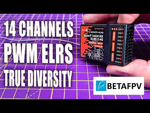 BetaFPV SuperP 14 channel ELRS PWM true diversity receiver - product range review