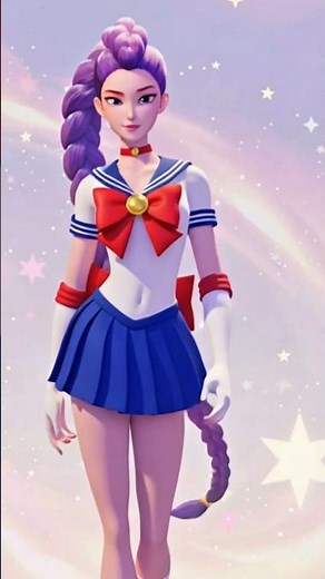 🌙 Huntrix Sailor Moon Outfit Change – Magical Girl Transformation! 💫 #sailormoon #huntrix