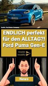 FINALLY ATTRACTIVE?! Up to 550km in the city, OTA features & assistance boost! Ford Puma Gen-E 2026