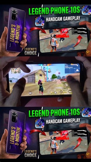 Redmi Note 10s Free Fire Gameplay 💀 Handcam #freefire #ffhandcam #shorts
