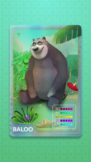24K views · 80 reactions | Meet Baloo!  Age: Adult male bear Character Profile: Jungle Guide and Mentor Personality traits: Good-natured, silly, and enthusiastic Favorite pastime: Floating in the lake and using fun activities to teach important life skills Best friends: Mowgli, Gray, and Leela Favorite motto: "Life's a jungle gym!" #BabyTVJungleBook #BabyTVShow #MeetTheCharacters | BabyTV | Facebook