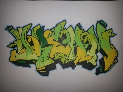Drawing Graffiti Letters step by step - Dream