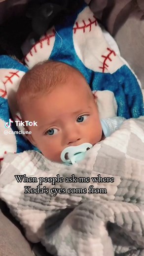 Mind you. Also my nana, my dad, a lottt of my family & Adam’s family have blue eyes 🩵 I just happened to have a picture of him 🩵