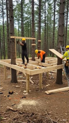 Elevated Tree Platform Construction | Satisfying Woodworking Build