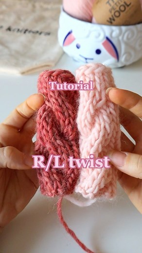 We Are Knitters 🐑✌️ on Instagram: "Knitting Tutorial 🩷✨ How to see the difference between a right and left twist when knitting cables by @petite.donut"