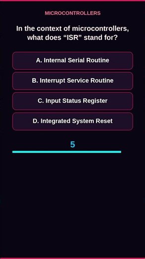 What is an Interrupt Service Routine (ISR)?