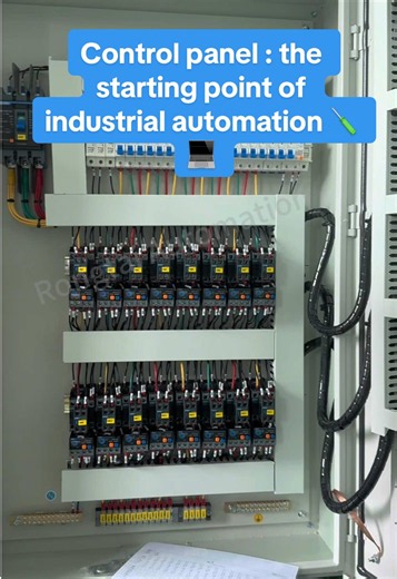 Control panel : the starting point of industrial automation #Automation #electricianlife #controlpanel #listrik #ahu