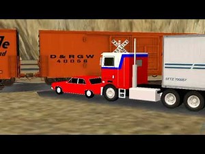 Duel (1971) - Railroad crossing (Trainz Remake)