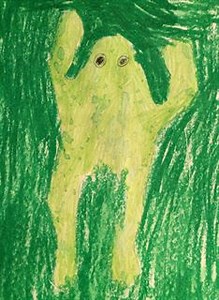 Stuffed Animal Crayon Resist