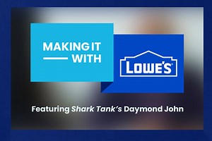 47K views · 132 reactions | We started with 1300+ amazing small business applicants and are down to the final three! Check back on Feb. 18 to learn more about our finalists — Joe, Christina and Taufeek — as they compete in front of Daymond John and Lowe's execs for the opportunity of a lifetime. | Lowe's Home Improvement | Facebook