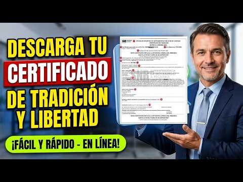 Como descargar Certificado de Tradición y Libertad