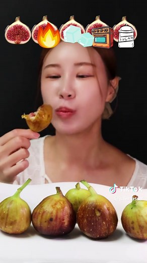 무화과 어떻게 먹어요? Fig Mukbang #언니가먹어줄게 #틱톡푸드 #무화과 #julietasmr #mukbang | buah tin mukbang