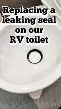 Fixing a Leaking Seal on Our RV Toilet #rvrepair #diyrv #diyrepair #rvlife #rv #blacktank #rvdiy