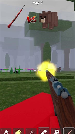 Rifle vs Entities in 99 Nights in the Forest #roblox #99nightintheforest