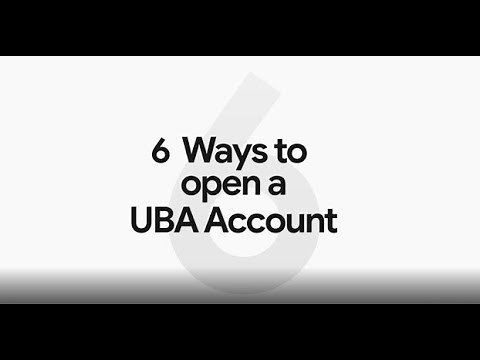 More options for you to open a UBA account