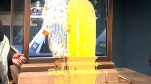 Tower of London closed after 'custard and apple crumble' thrown on case containing U.K. crown jewels