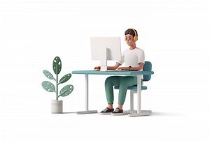 Customizable 3D illustrations