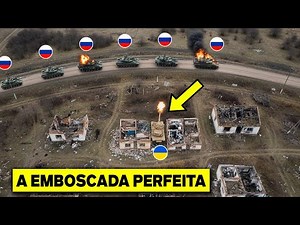 1 Único Tanque Ucraniano Parou Uma Coluna Russa Inteira