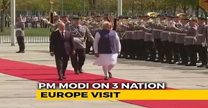 PM Modi Receives Guard Of Honour In Berlin