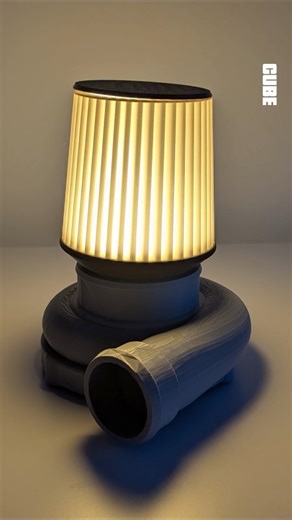 CUBE3DWORLD on Instagram: "3D Printed Air Filter Lampe with Turbo Base --------------------------------------- 3D Printer: Anycubic Kobra S1 Combo Filament: Anycubic High Speed PLA STL File: makerworld.com/models/739635 --------------------------------------- #3dprinting #3dprint #diy #anycubic #kobras1combo"