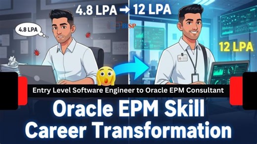 Real Case Study: Software Engineer to Oracle EPM Consultant | 4.8 LPA → 12 LPA | BISP Trainings