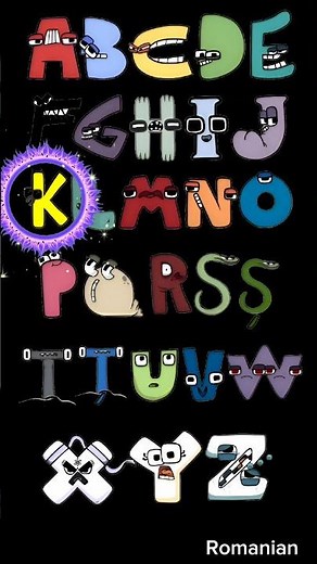Romanian alphabet Lore song #alphabetlore #alphabetloresong #alphabet