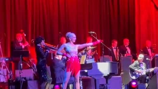 Oh yeah !!! Playing trombone with the Pete Jacobs Wartime Radio Revue Big Band at the Masquerade was a HUGE HONOR!!! I am thankful! Every day in Every Way Things Get Better and Better and Better. . . The Masquerade 🤩🥰 #thankful. Becky Tahauri Moon #petejacobs Wartime Radio Revue #palacasino #theatre #musicaltheatre #masqueradeball #VIP #tromboneplayer | Yo'Jonesy Jones