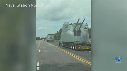 USS Norfolk guns return to Naval Station Norfolk