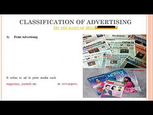 6 - Classification of Advertising - On the basis of Geographical Area and Media