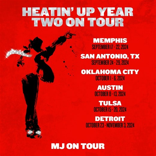 MJ the Musical’s U.S. national tour just left Denver, Colorado and is headed to Des Moines, Iowa for performances April 30th through May 5th. Where will you see the tour? #MJtheMusicalTour Find MJ the Musical in a city near you: https://tour.mjthemusical.com/schedule/ | Michael Jackson