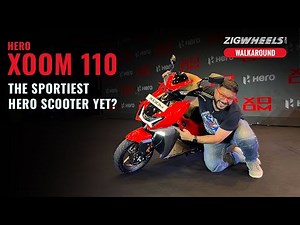 Hero Xoom 110 Walkaround | Fancy Enough To Scare The Honda Dio? | Zigwheels.com