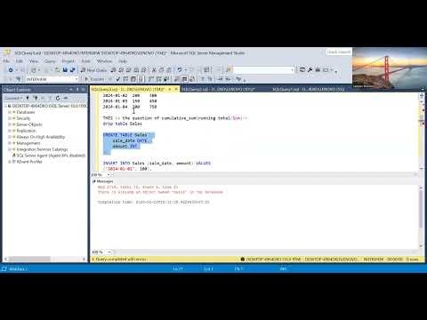SQL Cumulative Sum Interview Question 2026 🔥 | Mphasis & Iris Software