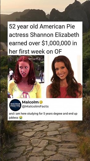 52 year old American Pie actress Shannon Elizabeth earned over $1,000,000 in her first week on OF