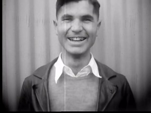 Vintage Car Couple: 1920s Drive-In & Gas Station