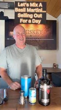 Mixing a Basil Martini / Simple Mixture with Nice Results. Whiskey n Whisky