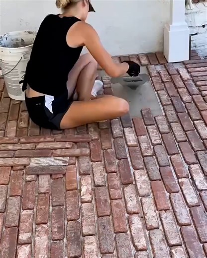 23K views · 195 reactions | The painstaking process of making a brick porch by hand 隣 | Lessons Learned In Life | Facebook