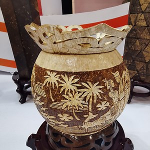 4K views · 444 reactions | In addition to yielding juice and pulp, the humble coconut provides material for artwork in China's tropical province of Hainan. The history of coconut carving goes back 1,100 years. And now, the younger generations are keen to take it up. | China Plus Culture | Facebook