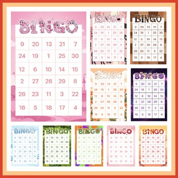 Bingo Game Set | 10 Themed Digital Bingo Cards for Classroom Activities