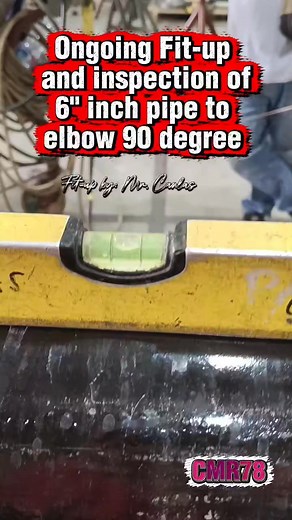 2.5K views · 39 reactions | Ongoing Fit-up and inspection of 6" inch pipe to elbow 90 degree #christopherrejano #fblifestyle #fabrication #steel #pipe | Christopher Rejano | Facebook