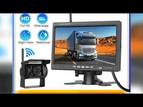 A must-have product #Leekooluu 7" Car IPS Screen Monitor Wireless Rear View Waterproof Reversing B