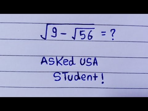 Nice algebra square root simplification problem 