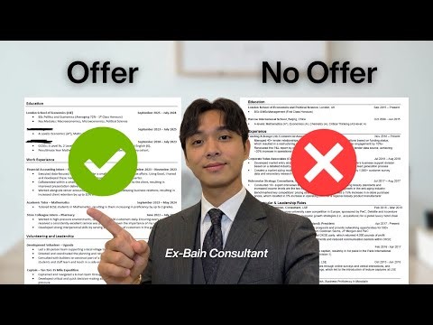 ex-Bain Consultant reviews your CV (score out of 15)