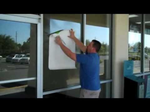 Suncoast Sign Shop - Wet Window Graphics Install