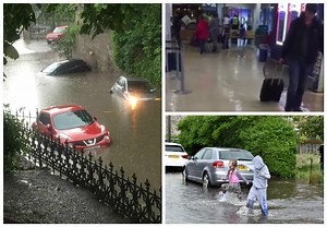 Aberdeen floods: Cars stranded, roads closed and businesses forced to shut